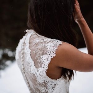 Delicate Lace Wedding Dress- Catherine Dean, BHLDN